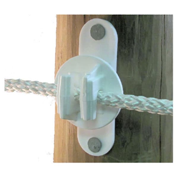 Grillgear SNUG HTW Wood Or Vinyl Post InsulatorEquine White25 Piece, 25PK GR878495 - main